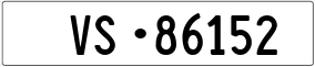 Trailer License Plate